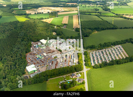 Vue aérienne, mine, Prosper V Schacht 10, l'exploitation minière, mine, Kirchhellen, Bottrop, Ruhr, Rhénanie du Nord-Westphalie, Allemagne, Europe, Banque D'Images