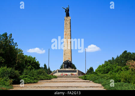 Monument partisan sur Iriski Venac près de Novi Sad Banque D'Images