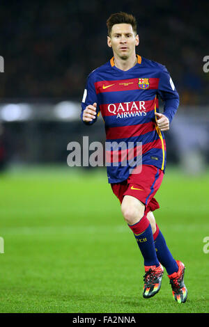 Kanagawa, Japon. 18Th Oct, 2015. Lionel Messi (Barcelone) : Football/soccer Coupe du Monde des Clubs de la FIFA Japon 2015 match final entre River Plate 0-3 FC Barcelone au stade international de Yokohama à Kanagawa, Japon . Credit : AFLO/Alamy Live News Banque D'Images