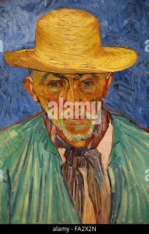 Musée d'Orsay. Portrait d'un paysan (Portrait d'un paysan), 1888 par Vincent Van Gogh. Banque D'Images