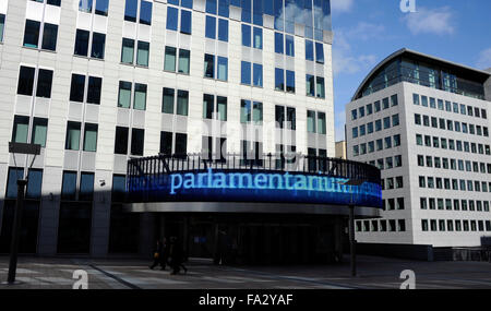 Parlamentarium,d,Bruxelles,Belgique,le Centre des visiteurs du Parlement européen Banque D'Images