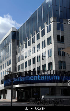 Parlamentarium,d,Bruxelles,Belgique,le Centre des visiteurs du Parlement européen Banque D'Images