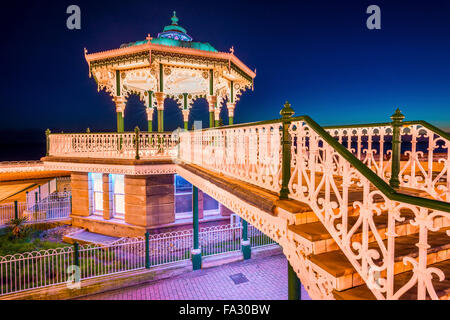 Nuit au kiosque, Brighton Banque D'Images