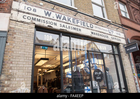 Wakefield - Ben Sherman Clothes Shop, Spitalfields, Londres Banque D'Images