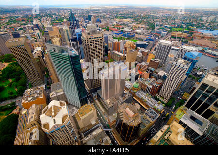 Vue aérienne du centre-ville de Sydney Australie Nouvelle Galles du Sud AU Banque D'Images