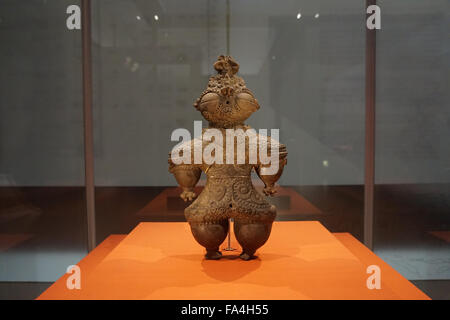 Shakokidogu Jyomon la figure d'argile de l'objets d'époque au Musée National de Tokyo, Japon Banque D'Images