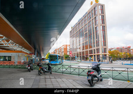 Intercambiador Plaza de Castilla. Madrid, Espagne. Banque D'Images