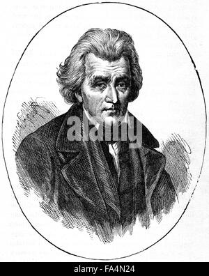 Andrew Jackson (1767-1845), "Old Hickory", septième président des États-Unis, l'illustration du livre de "horreurs indien ou les massacres de la hommes rouge", par Henry Davenport Northrop, 1891 Banque D'Images