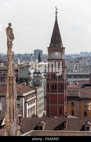 L'église de San Gottardo in corte, Milan, Lombardie, Italie Banque D'Images