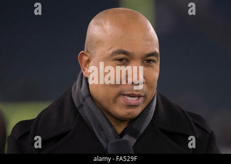 Philadelphie, Pennsylvanie, USA. 18Th Oct, 2015. NBC Sports Hines Ward cherche sur avant le match de la NFL entre les Arizona Cardinals et les Philadelphia Eagles au Lincoln Financial Field à Philadelphie, Pennsylvanie. Les Arizona Cardinals a gagné 40-17. Les Arizona Cardinals clinch la NFC West Division. Christopher Szagola/CSM/Alamy Live News Banque D'Images