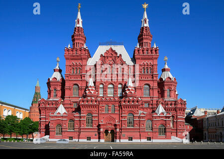 Le Musée Historique d'État (1872) à Moscou, Russie Banque D'Images