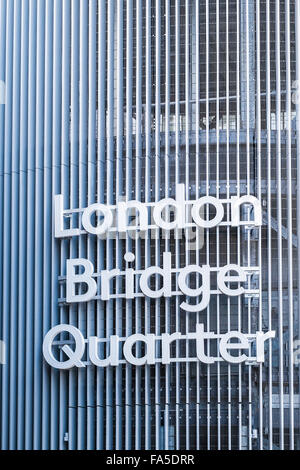 Nom Trimestre London Bridge, Londres, Angleterre, Royaume-Uni Banque D'Images