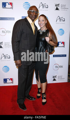 Tony La Russa's 4e gala annuelle des dirigeants et des légendes au bénéfice de la Fondation de protection des animaux au Aria Resort & Casino comprend : Eric Dickerson Où : Las Vegas, Nevada, United States Quand : 20 Nov 2015 Banque D'Images