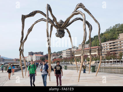 Maman de Louise Bourgeois Musée Guggenheim Bilbao Espagne Banque D'Images