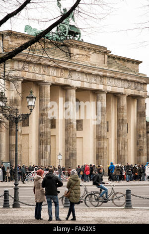 Porte de Brandebourg Berlin Allemagne Banque D'Images