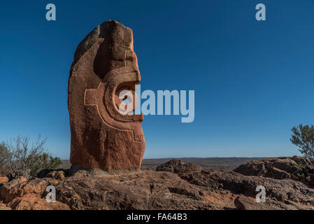 Sculptures dans le désert vivant dans la région de Broken Hill NSW Australie Banque D'Images