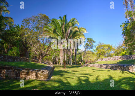 Kohunlich, Site archéologique maya, Quintana Roo, Mexique Banque D'Images