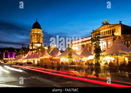 Marché de Noël au Gendarmenmarkt Berlin Allemagne Banque D'Images