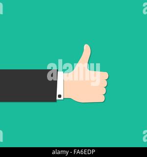 Vector illustration de Thumbs up pour votre conception Illustration de Vecteur