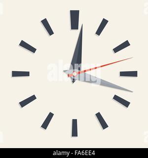 Vector illustration d'horloge analogique face à votre conception Illustration de Vecteur