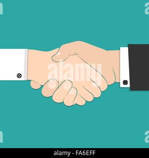 Vector illustration of business handshake pour votre conception Illustration de Vecteur