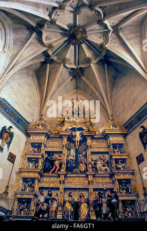 Chapelle royale de la cathédrale.autel retable plus élevé (maire).16e siècle.Grenade. Andalousie, Espagne Banque D'Images