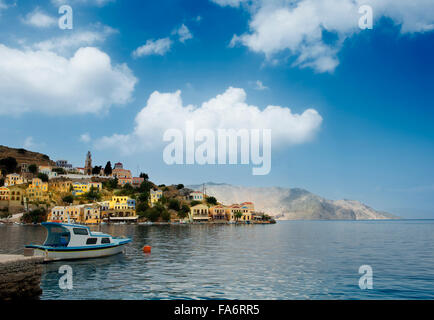 L'île grecque de Symi Banque D'Images