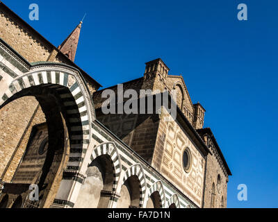 FLORENCE, ITALIE - 06 AOÛT 2015 : Basilique de l'église Santa Maria Novella de Florence, Italie Banque D'Images