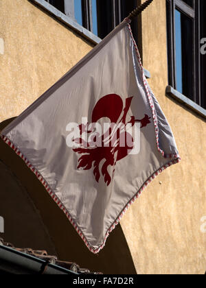 FLORENCE, ITALIE - 06 AOÛT 2015 : drapeau de Florence, Italie Banque D'Images