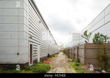 La ville orientale abandonnés 7 acre site dans Colindale. Banque D'Images