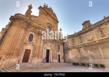 Italie, Pouilles, Monopoli, Maria Santissima della Madia cathédrale Banque D'Images