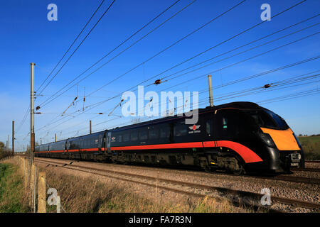 50912, classe 180 Zephyr, Grand Central société d'exploitation des trains à grande vitesse, trains diesel, East Coast Main Line Railway, Peterbor Banque D'Images