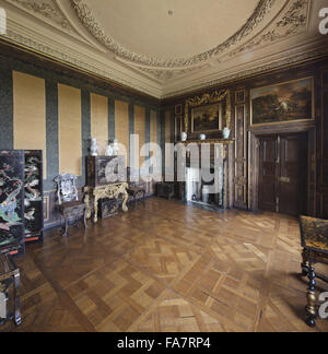 L'antichambre de la Reine à Ham House, Surrey, face à l'angle nord-est. Banque D'Images