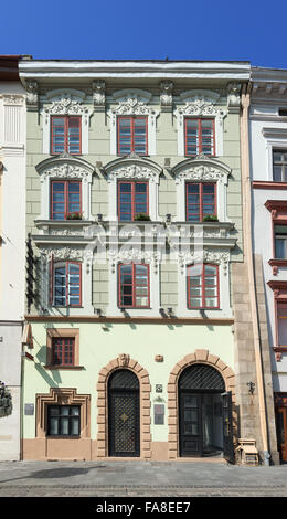 Vieille maison sur la place Rynok à Lviv (n° 26), du 16 au 18 siècles Banque D'Images