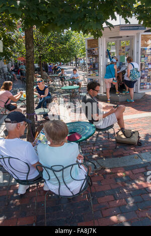 Portsmouth NH Town Square Banque D'Images