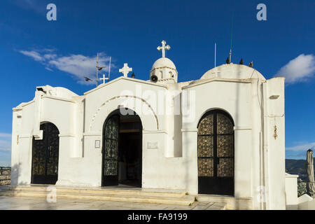 Le 19ème siècle Chapelle de St George sur le sommet du mont Lycabette à Athènes, Grèce Banque D'Images