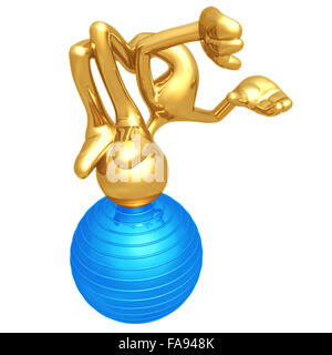 Balle Physio Pilates Yoga Banque D'Images