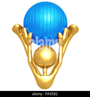 Balle Physio Pilates Yoga Banque D'Images