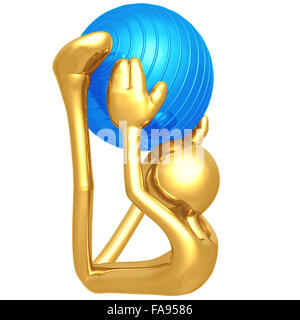 Balle Physio Pilates Yoga Banque D'Images