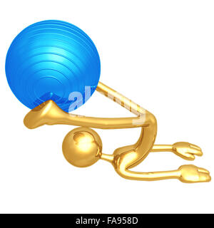 Balle Physio Pilates Yoga Banque D'Images