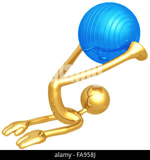 Balle Physio Pilates Yoga Banque D'Images