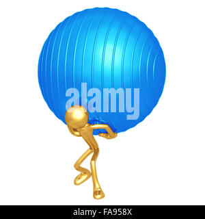 Balle Physio Pilates Yoga Banque D'Images