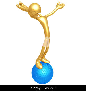 Balle Physio Pilates Yoga Banque D'Images