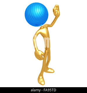 Balle Physio Pilates Yoga Banque D'Images