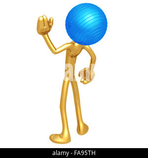 Balle Physio Pilates Yoga Banque D'Images