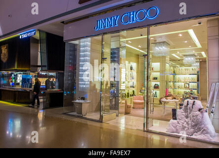 De l'extérieur d'un Jimmy Choo store à Las Vegas Strip Banque D'Images