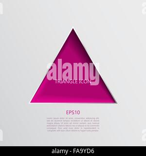 Icône vecteur abstrait Triangle Illustration de Vecteur