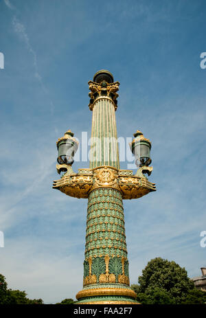 Lampe dans Paris France Banque D'Images