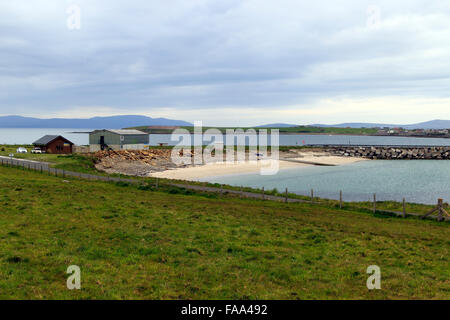 L'un des obstacles Churchill Lamb Holm est de Scapa Flow Orkney Islands Scotland UK Banque D'Images