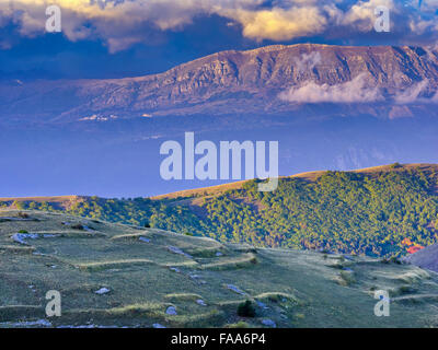 Des plans de la région de Campo Imperatore Abruzzes, Italie Banque D'Images